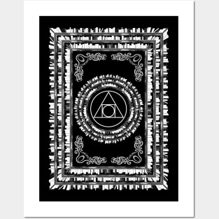 The Philosopher's Stone - Symbol of Alchemy (Bookcase Design) Posters and Art